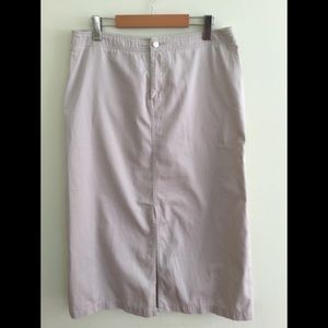 100% Cotton Kaki safari skirt